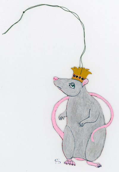 christmas decoration Mouse King back