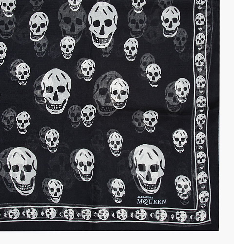 alexander mcqueen scull scarf