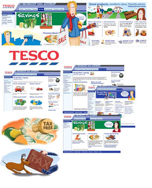 Tesco Personal Finance site Gill White Creative, Director and