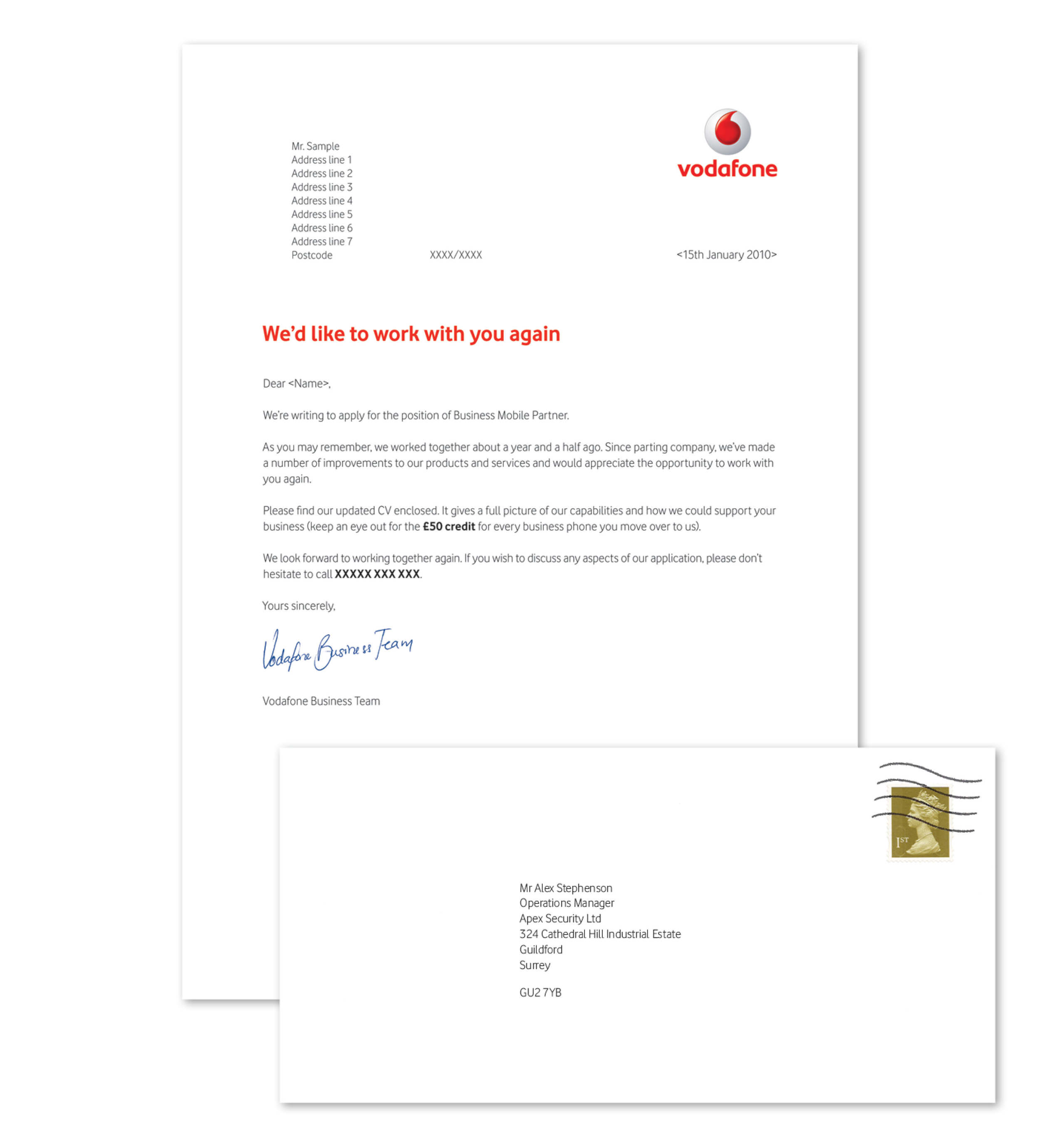 vodafone business cv james fairburn art director