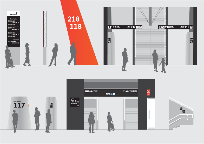 Olympic Stadium Wayfinding - Jenny Rice Graphic Design