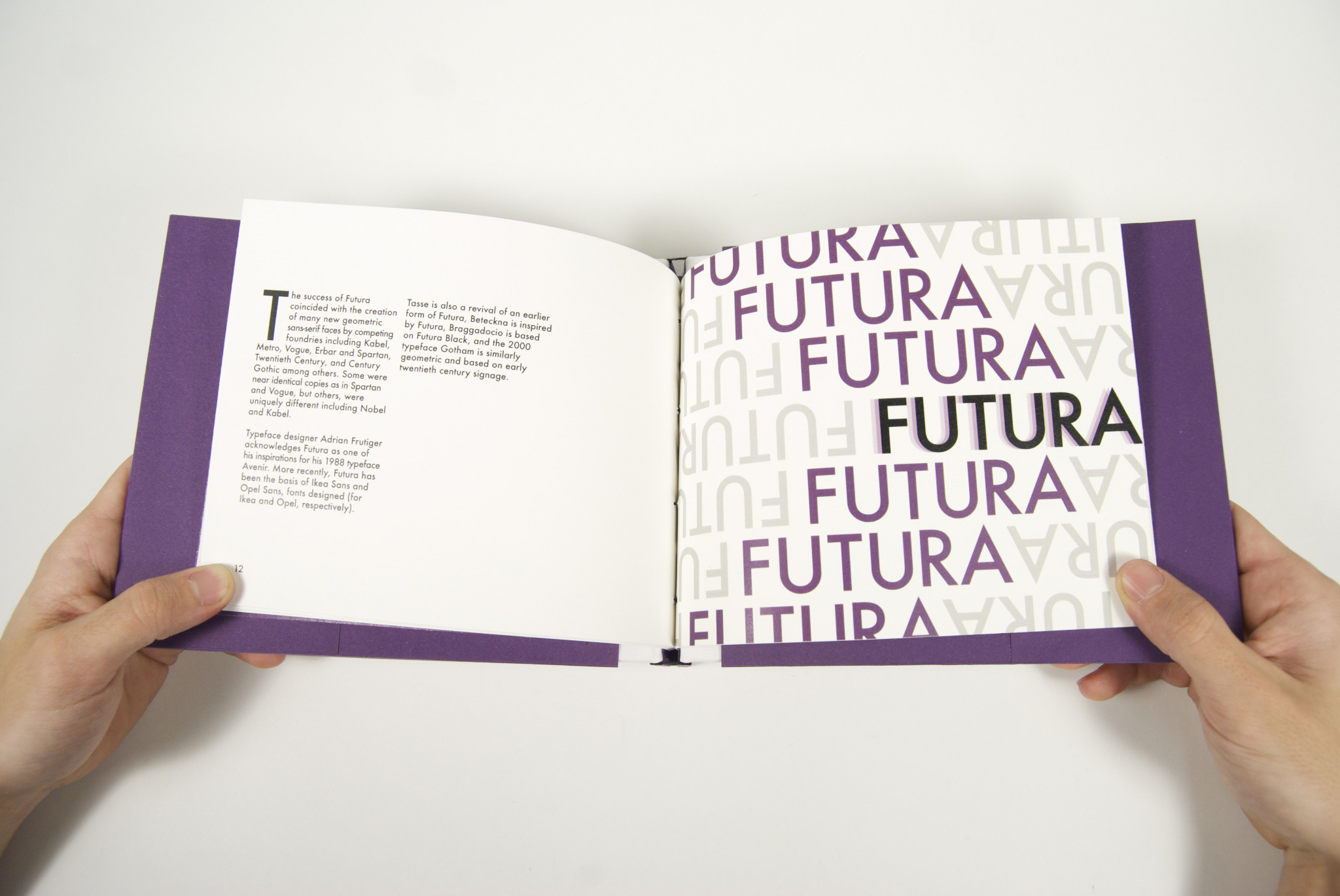 Futura Type Specimen Book Nathan Bilancio
