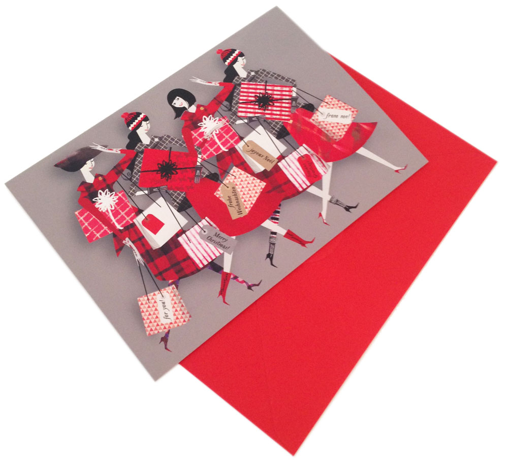 V&A Christmas Card 2014 Lesley Barnes Illustration