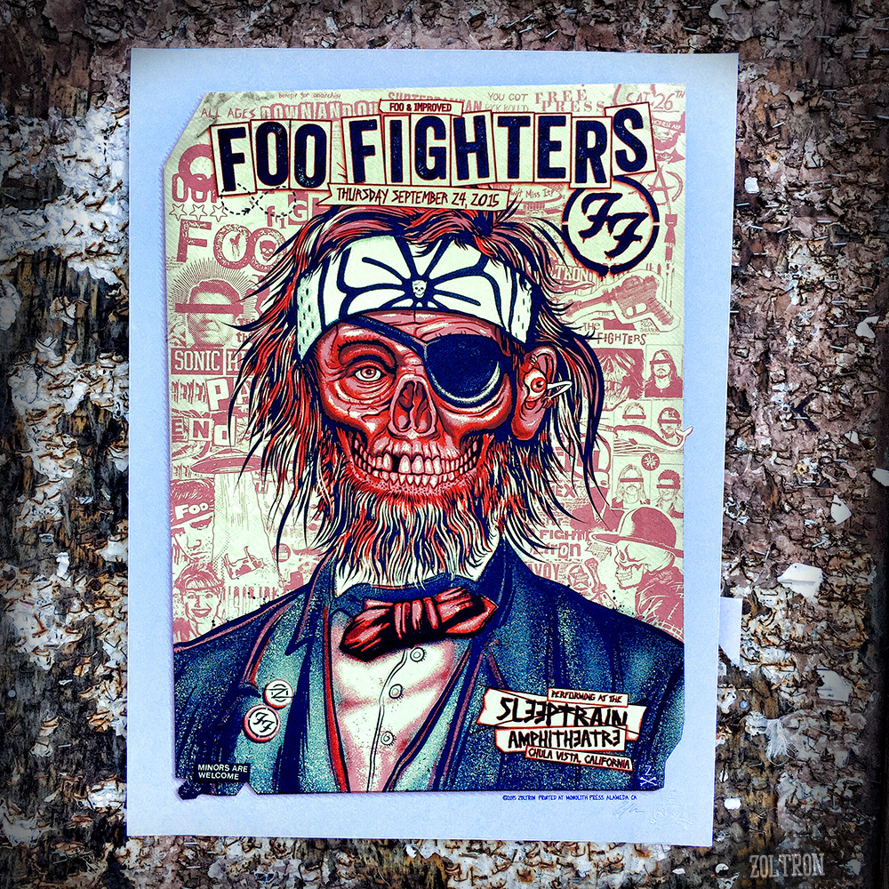 Zoltron x Foo Fighters, San Diego 2015 - zoltron