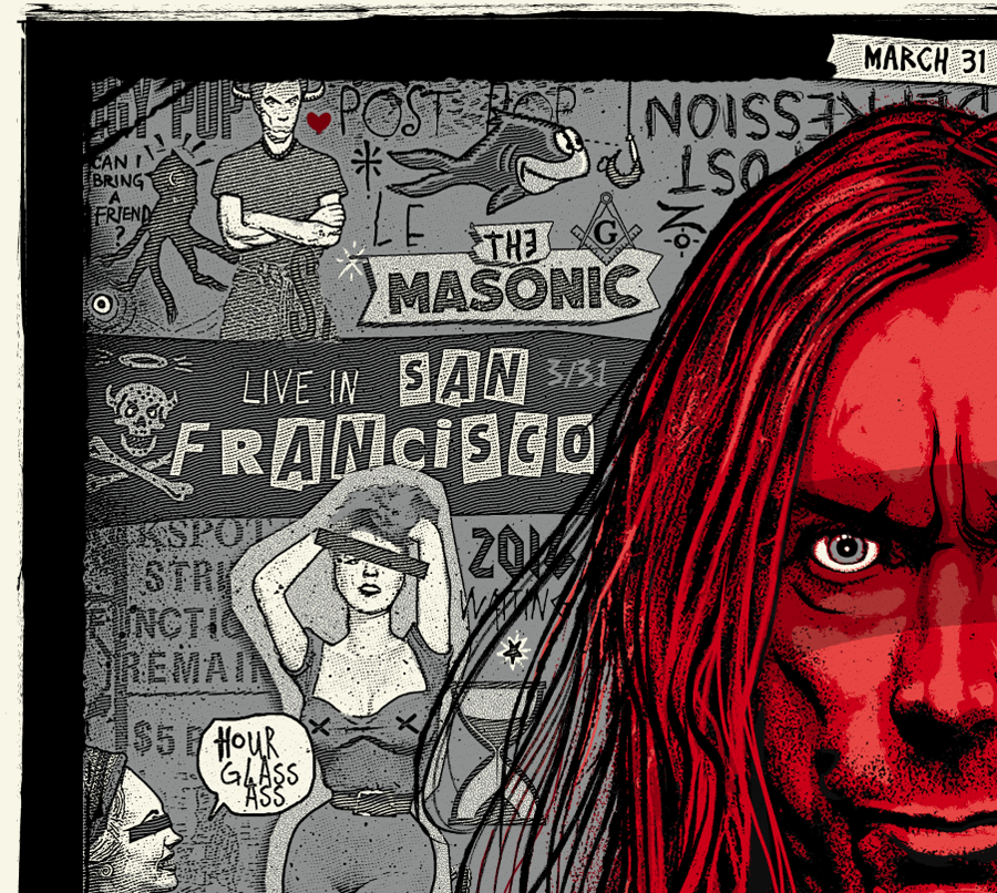 Zoltron x Iggy Pop - San Francisco - zoltron