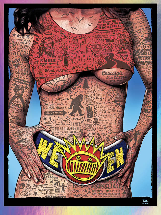 WEEN Anniversary Tee＆Poster WEEN 30th anniversary Chocolate & Cheese – Emek Studios