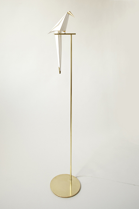 Perch Light Umut Yamac Perch Light 2018 Edition Of 20 2 Ap Material Paper Brass Gold Plated Steel Cork Dimensions Floor Standing 1250 X 200mm Wall Mounted 500 350mm