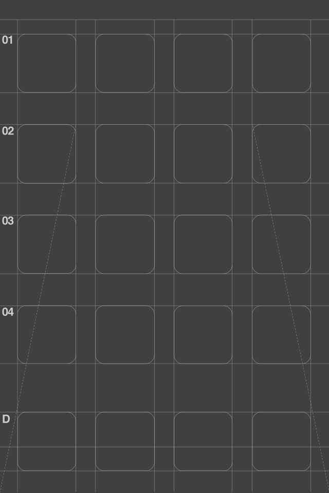 Iphone Ios4 App Grid Effektive Design For Print Screen Environment