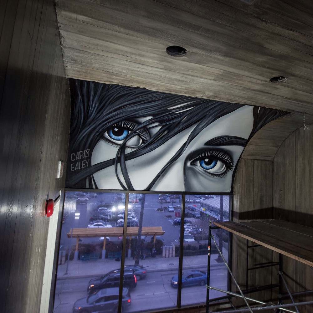 Cool Gaze Mural Los Angeles Carly Ealey Art, Photo, Design, Social