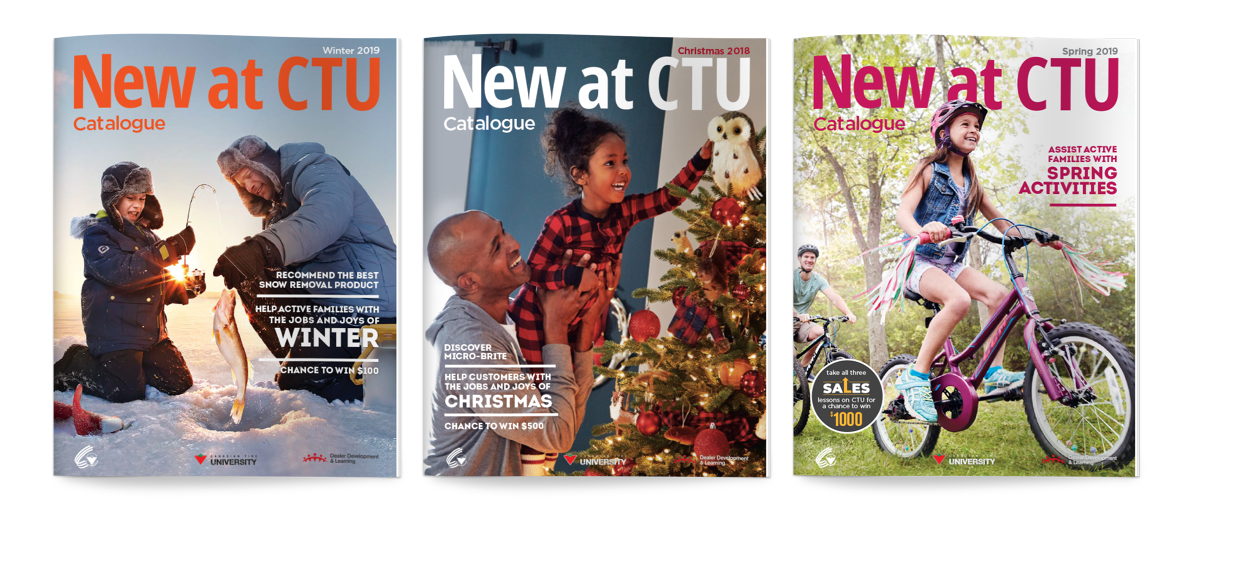 New at CTU Catalogue for Canadian Tire Katerina Kopanygin graphic
