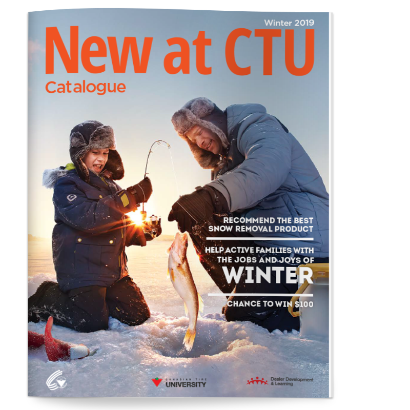 New at CTU Catalogue for Canadian Tire Katerina Kopanygin graphic
