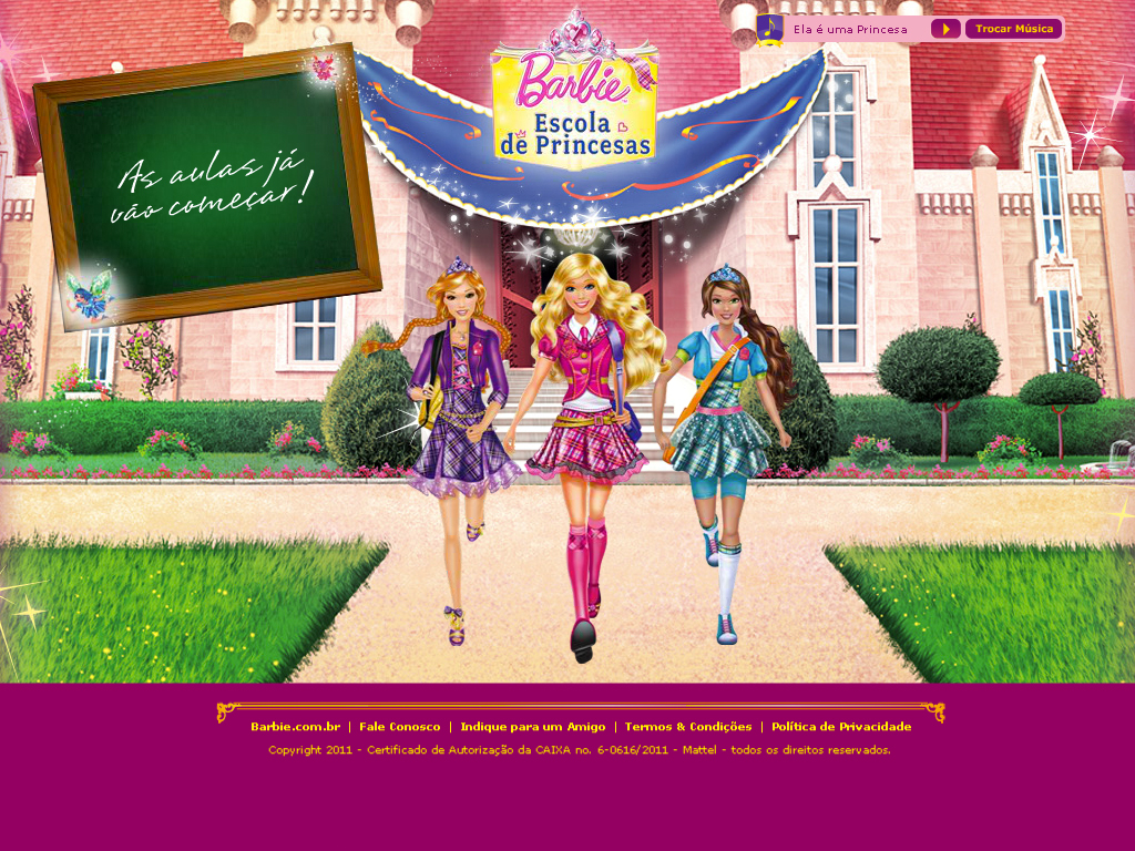 Barbie Escola de Princesas. - pockett.