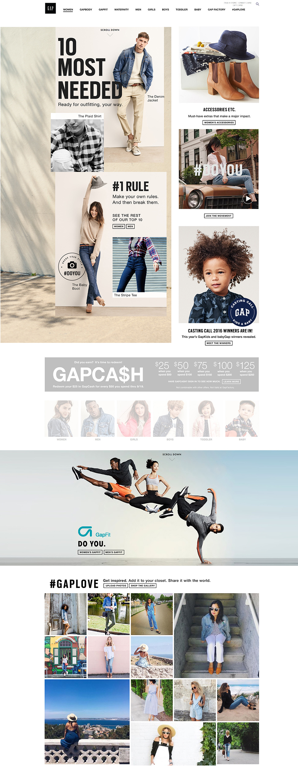 gap factory 125