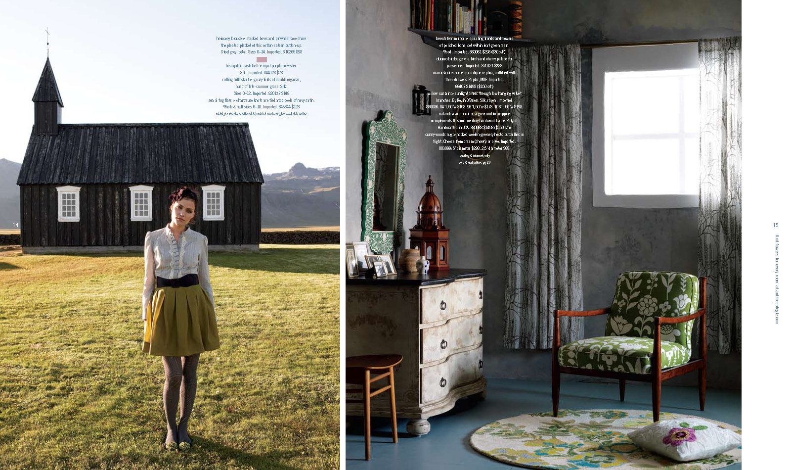 Anthropologie Catalog Layouts