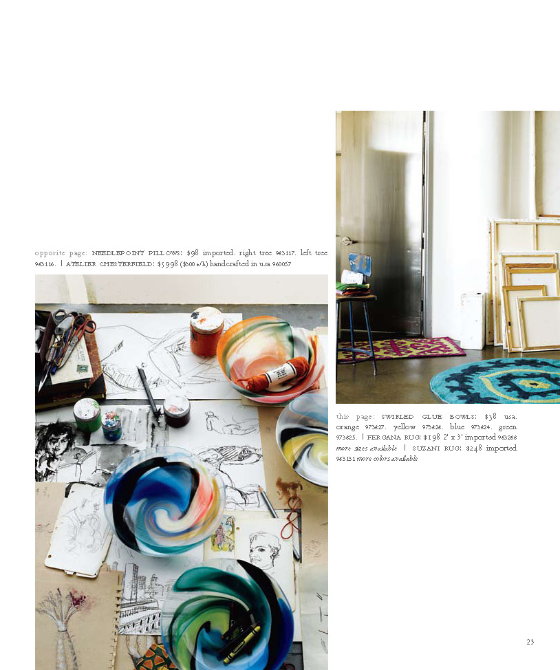 Anthropologie Catalog Design e bond work.