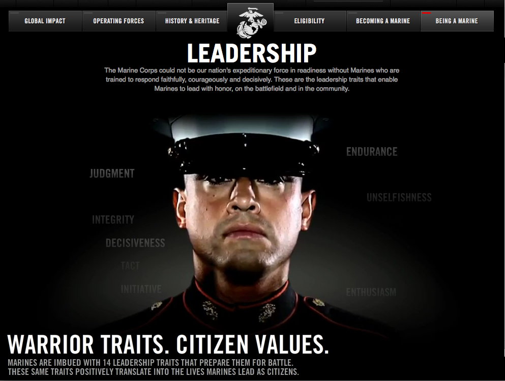 marine corps jeff harter creative usmc leadership traits