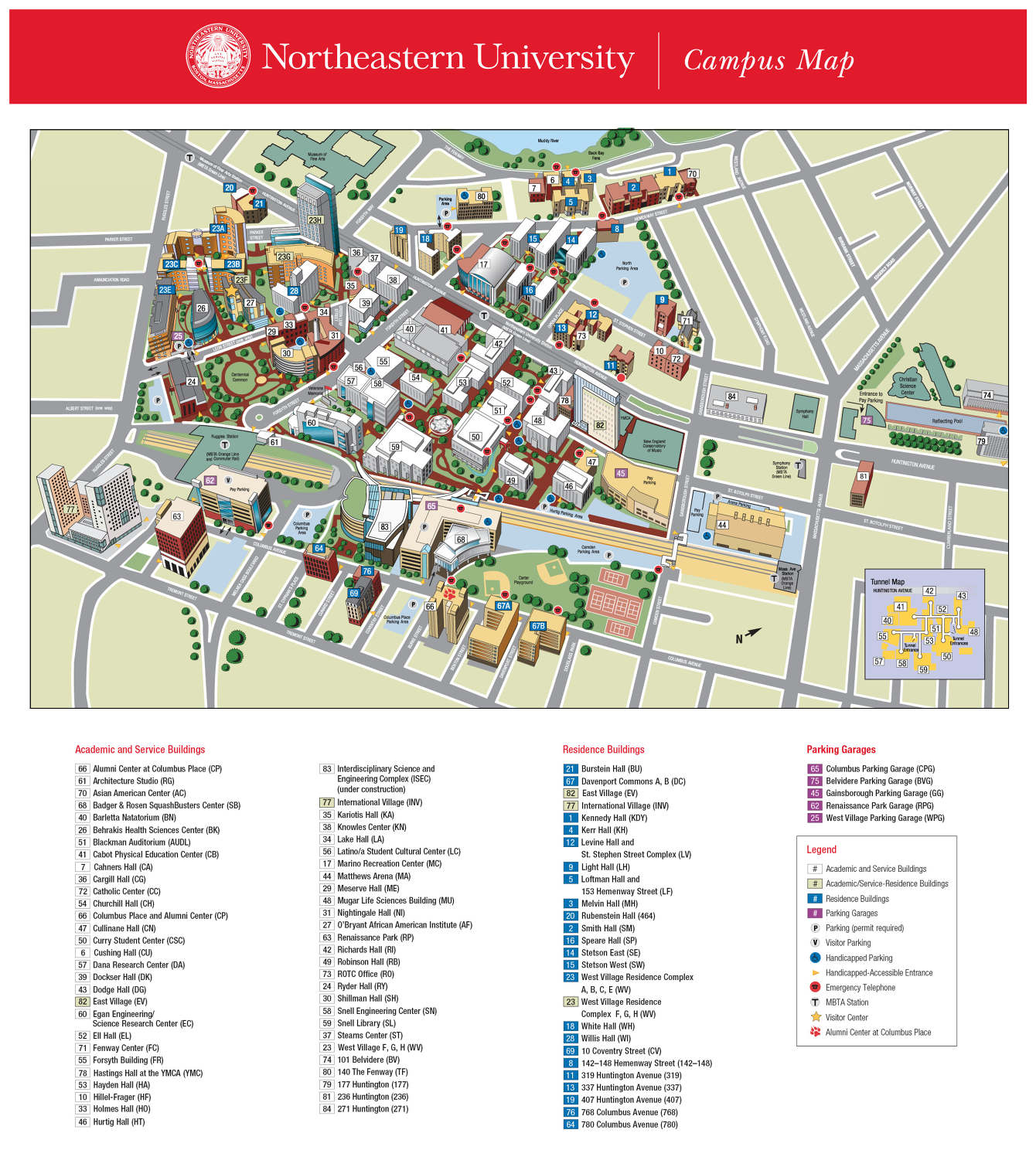 Campus Map Of Northeastern University United States Map