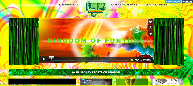 Funyuns Tumblr site