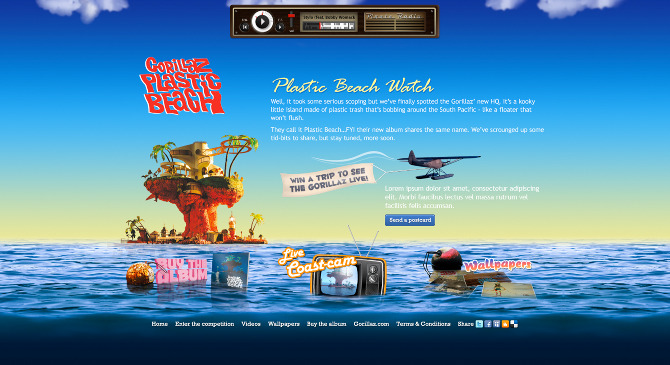 plastic beach gorillaz website