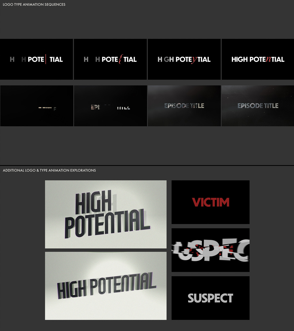 High Potential - Title Design - raleighstewart.com