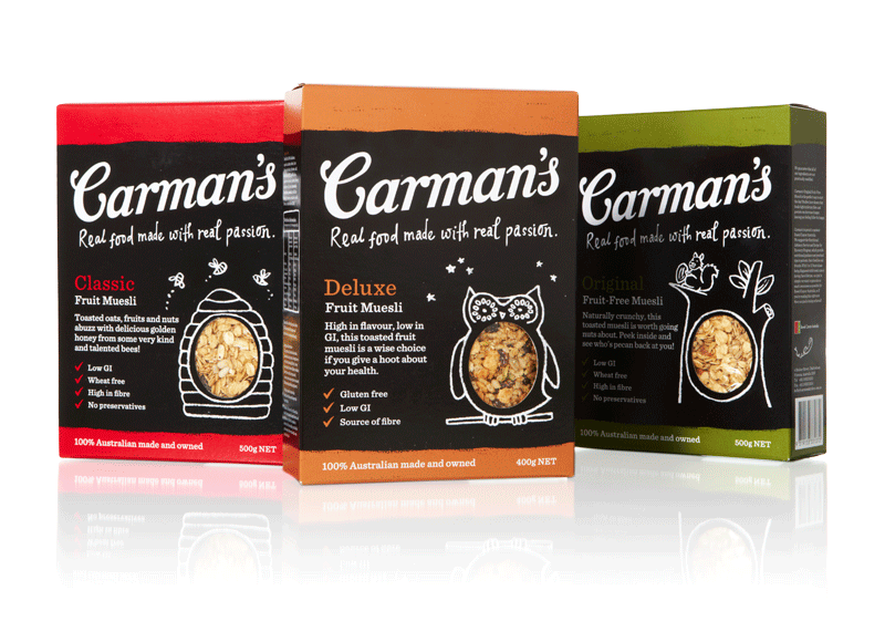 Carman's Fine Foods - Justine O'Brien - Graphic Design