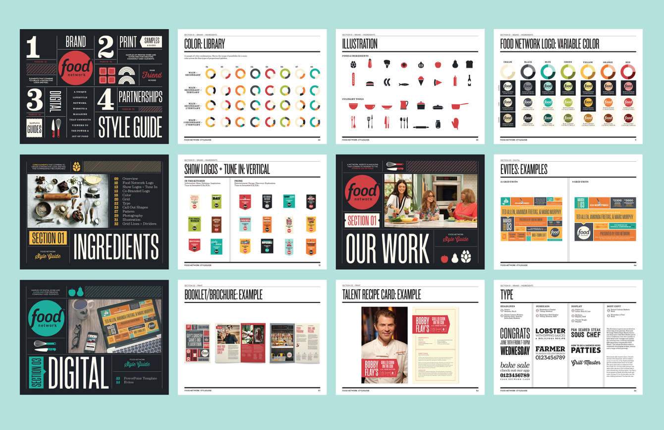 FOOD NETWORK STYLE GUIDE Ryan Bernis Design
