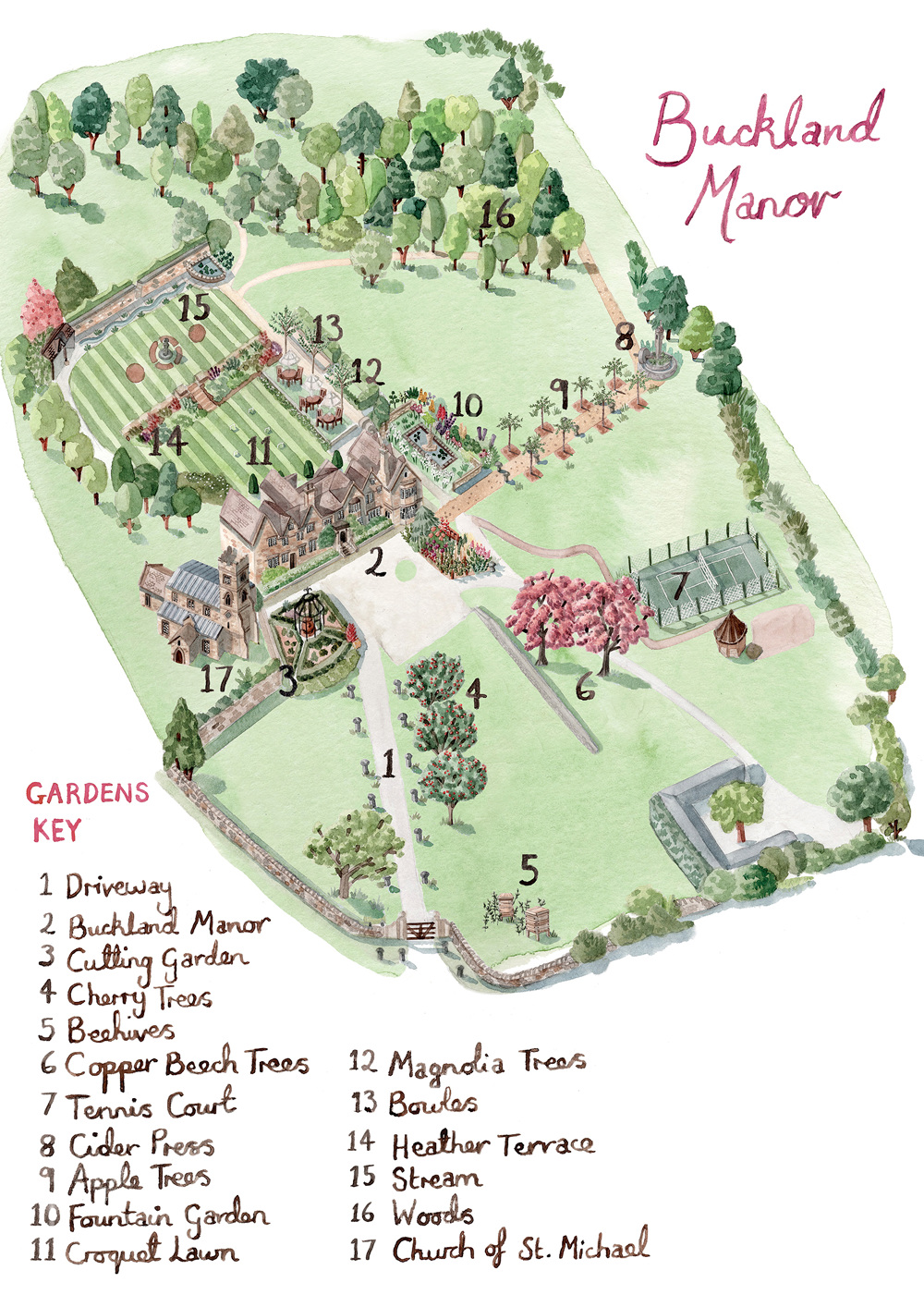 Buckland Manor Laura Hallett Art and Illustration