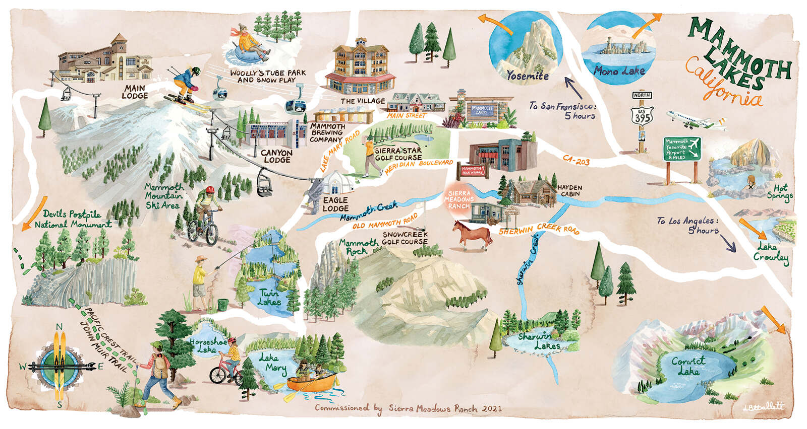 Sierra Meadows Ranch, Mammoth Lakes Laura Hallett Art and Illustration