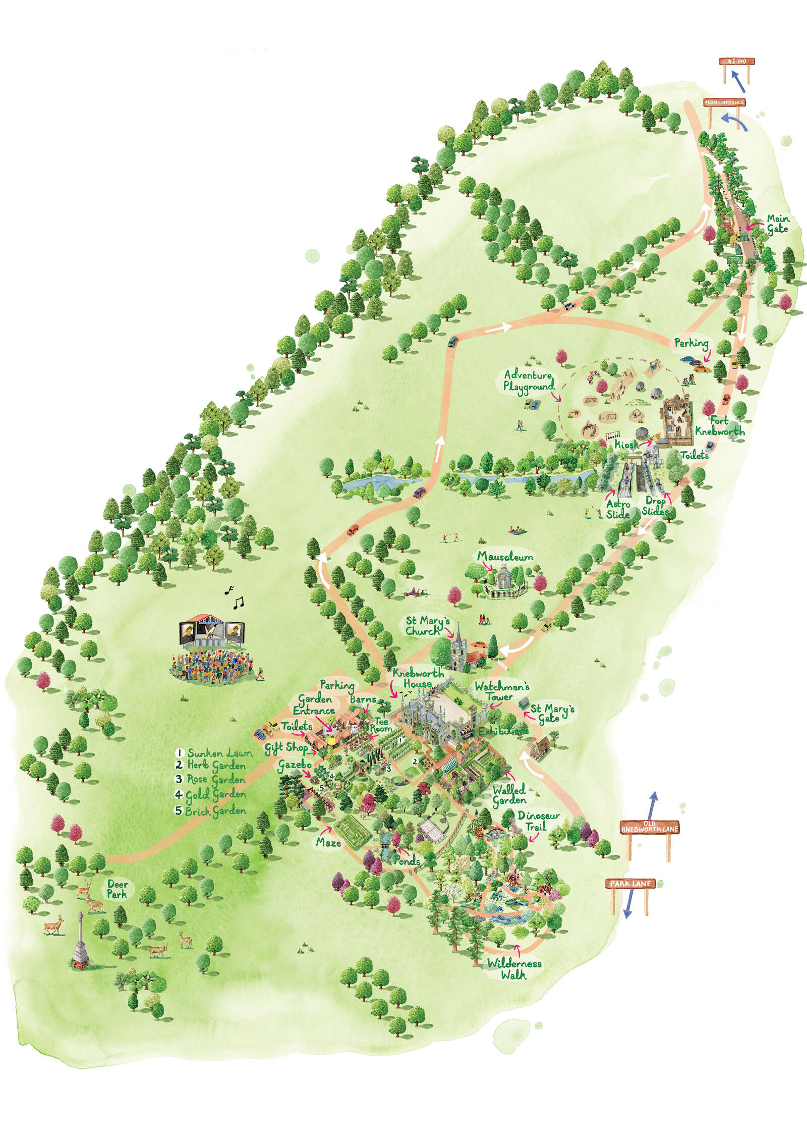 Knebworth House & Gardens Laura Hallett Art and Illustration