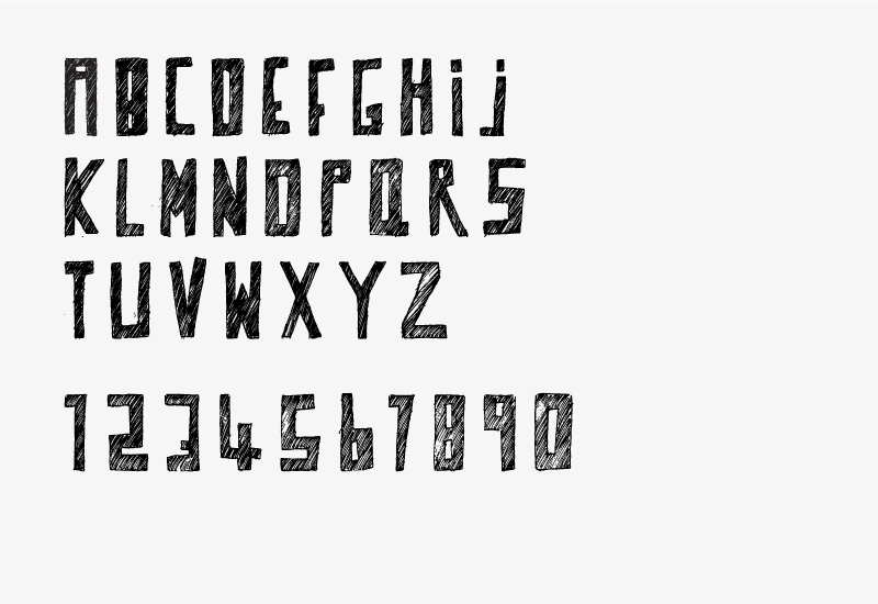 Neolithic Typeface Adamsneade