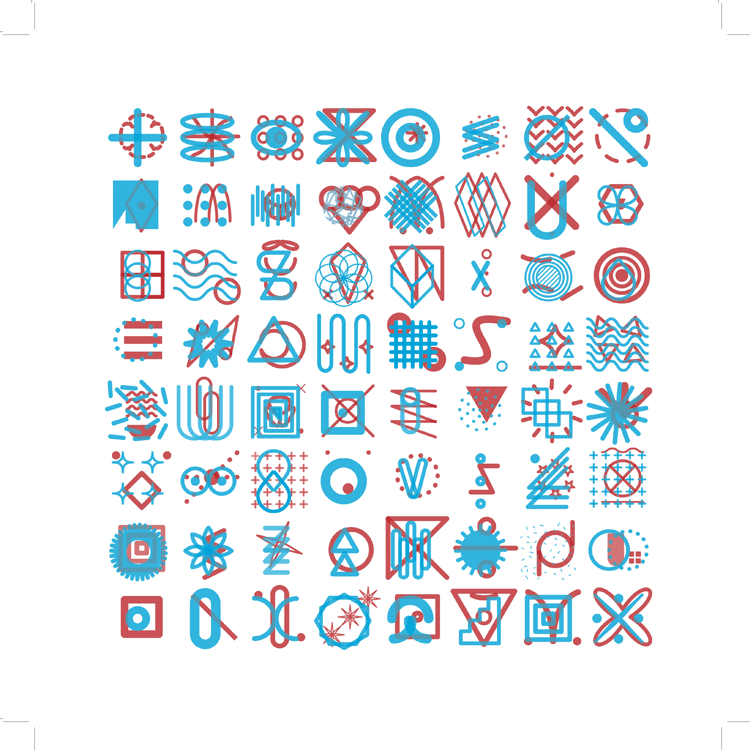 Modular Shape Risograph Print - Conrad Crespin