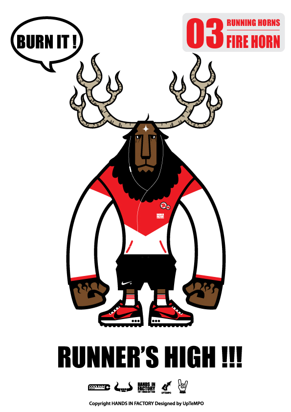 RUNNING HORNS GRAPHIC UpTeMPOWORKS