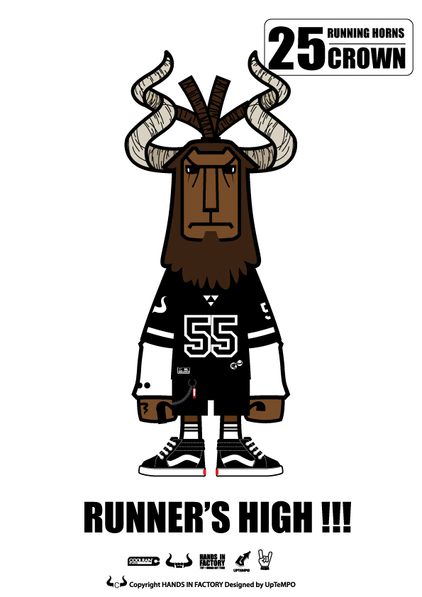 RUNNING HORNS GRAPHIC UpTeMPOWORKS