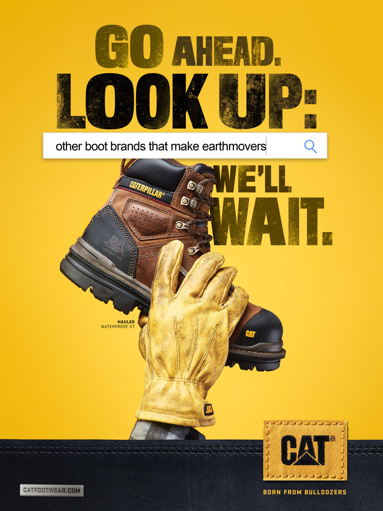 cat earthmovers boots