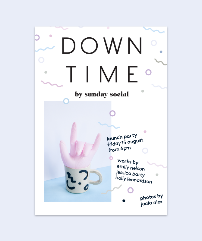 Downtime Poster - The Bones Collective