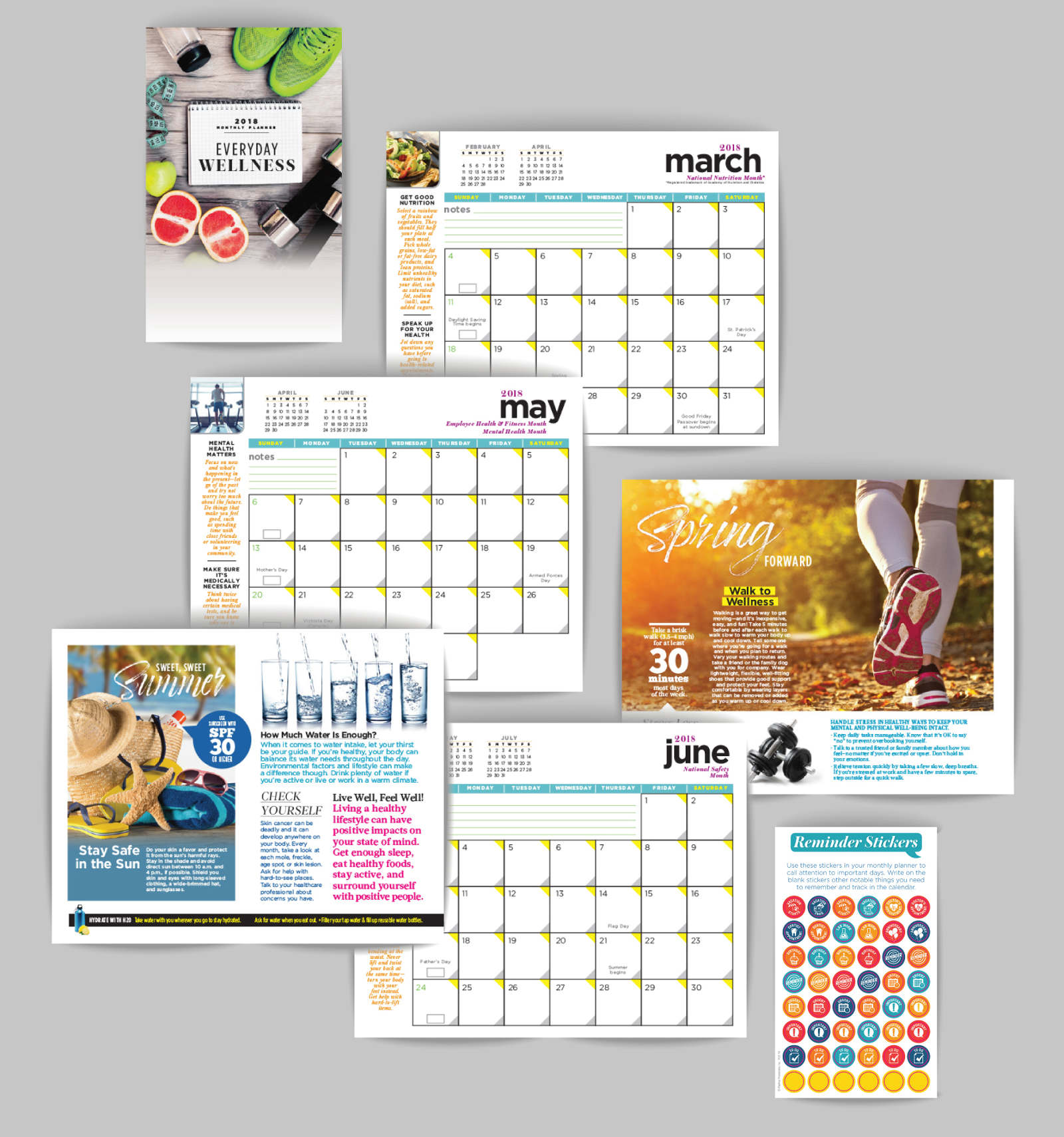 product design: calendars - jackie design & concept work