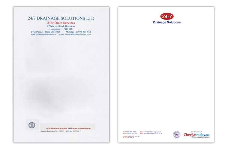 24/7 Drainage Solutions - Bradlee Moore Online Portfolio