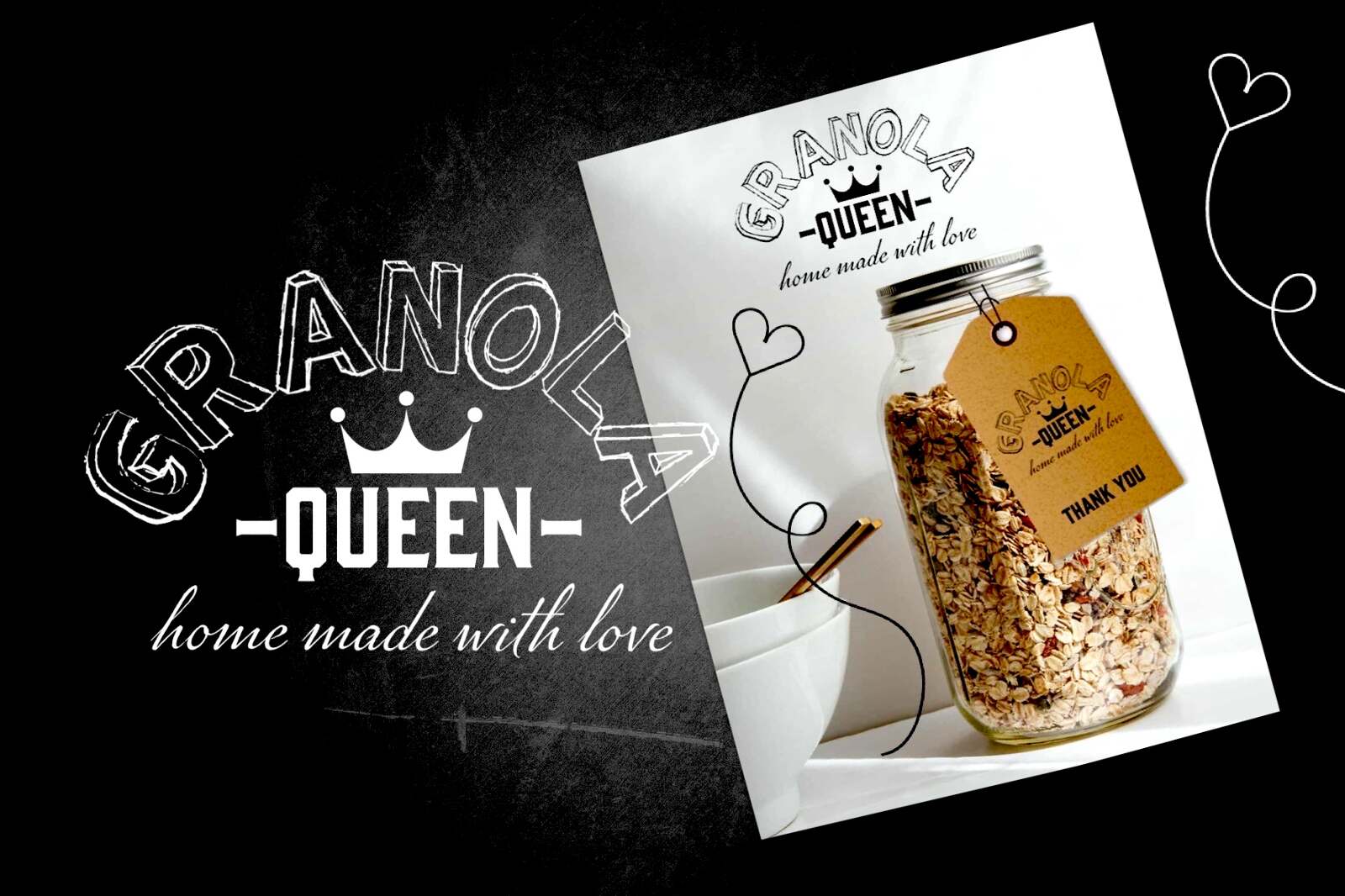 GRANOLA QUEEN NEW VISUAL IDENTITY kleinMAUS