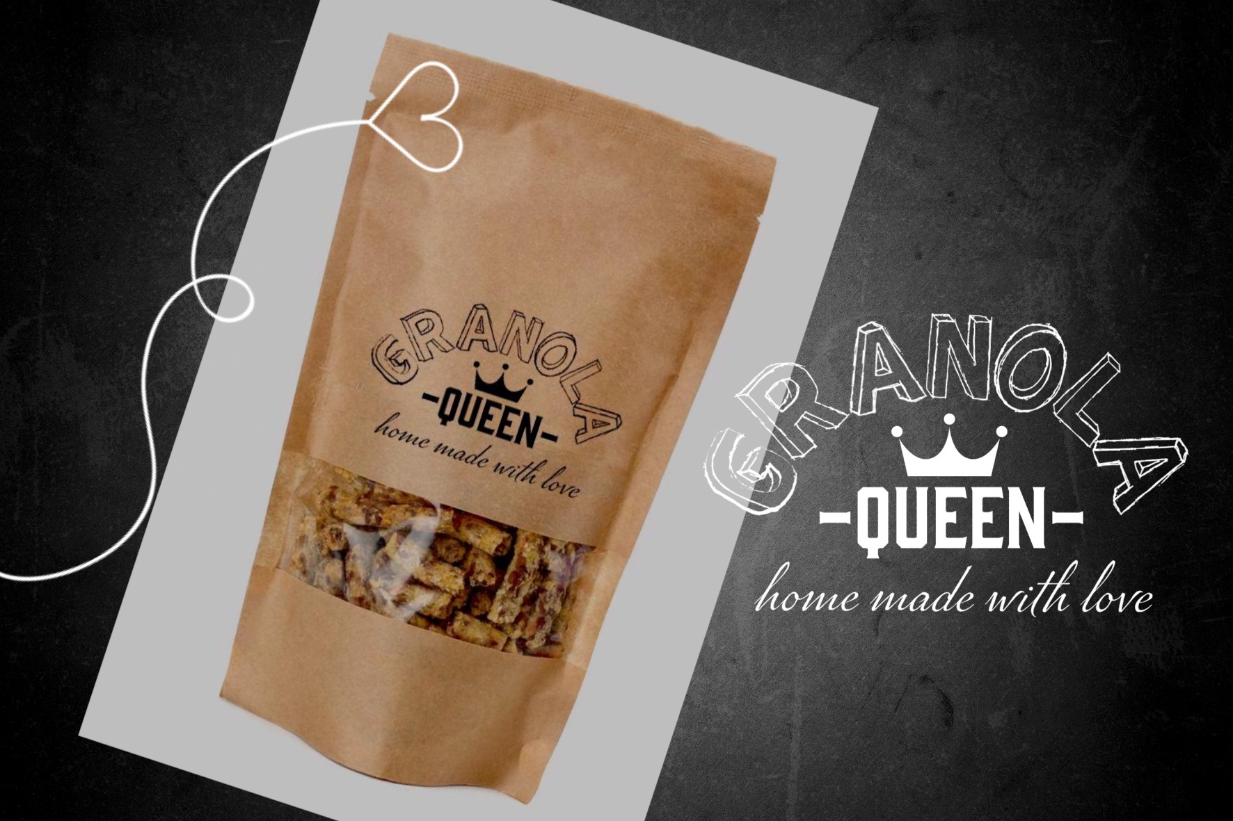 GRANOLA QUEEN NEW VISUAL IDENTITY kleinMAUS