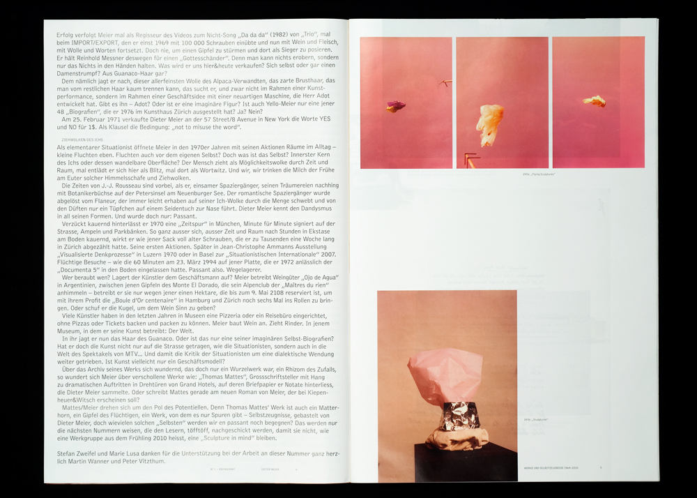 Dieter Meier, En passant 2010 - Studio Marie Lusa