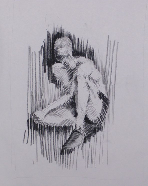 Charcoal/Ink Light Studies - Architectural Explorations