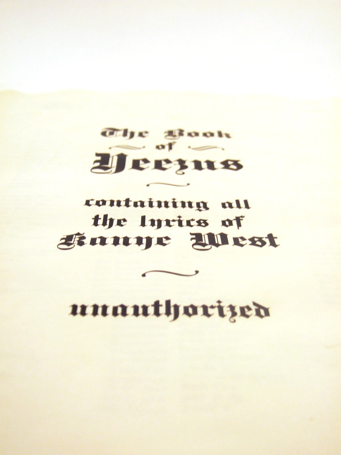 The Book of Yeezus Amanda Culp