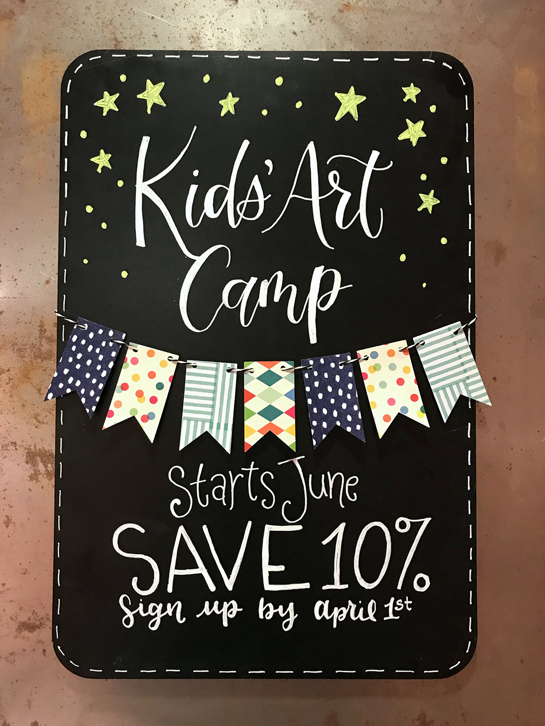 Handwritten signage paper source naperville alina link