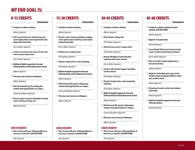 Advising Checklist - Ana Romero