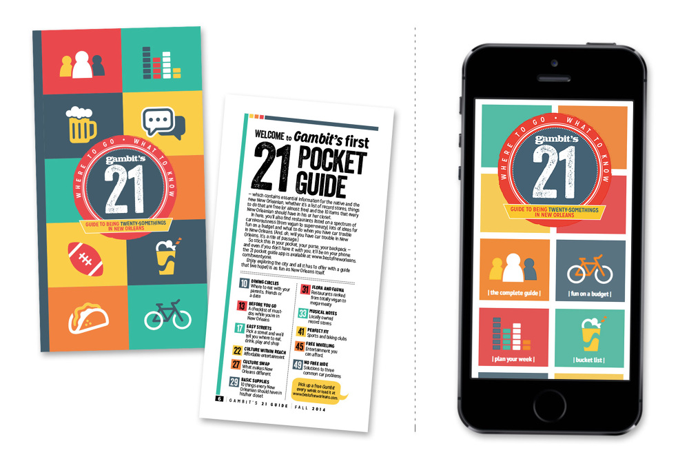 Gambit's 21 Guide - Paige Hinrichs | Design Portfolio