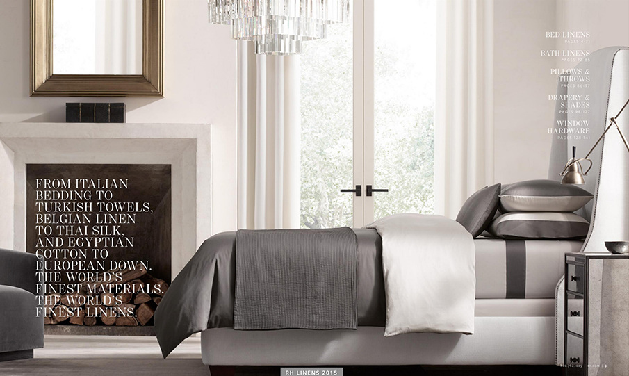 Restoration Hardware Linens Book Adam Hayes Lewis—Creative Direction