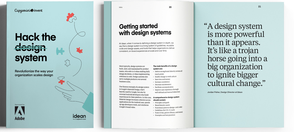 Idean Part of Capgemini Invent: Hack the design system book ...