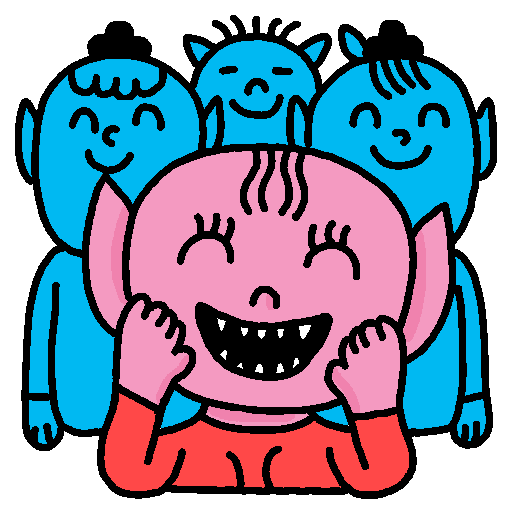 Animated Sticker pack for Whatsapp "Laugh it Off" Pablo Delcielo