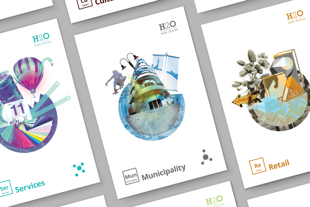 Studio H2O Pure Design שפה גרפית ומיתוג - Michal Weinstein - Graphic design