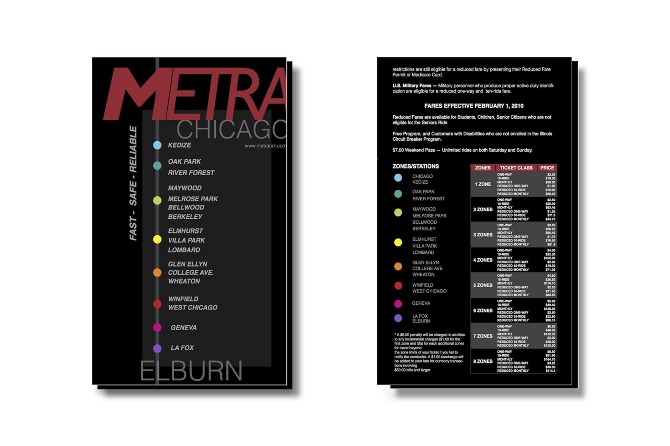 Metra Train schedule - J